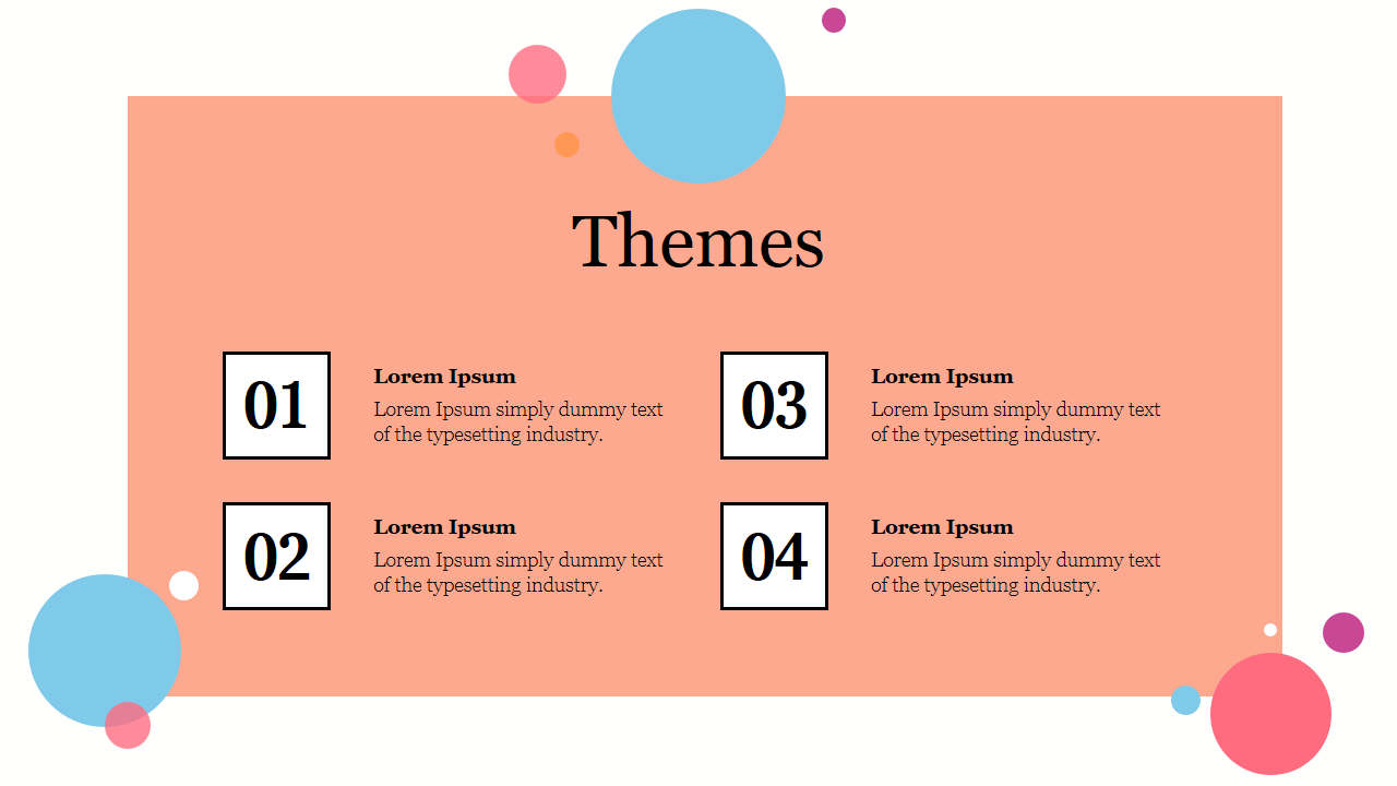 Free - Attractive Pink Themes Template Presentation With Four Nodes